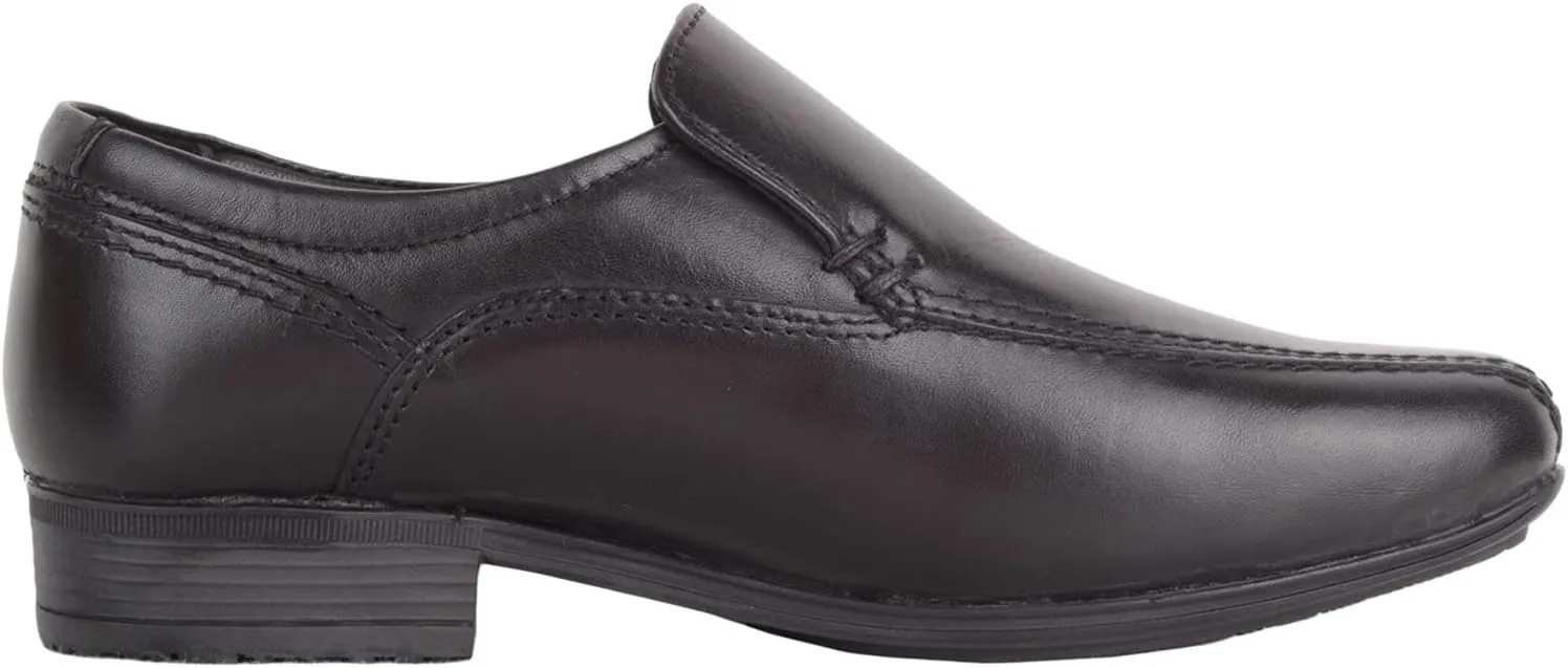 ABSOLUTE FOOTWEAR Childrens Kids Boys Easy Slip On Smooth Leather Smart Formal School Wedding Shoes