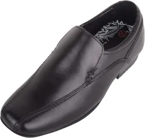 ABSOLUTE FOOTWEAR Childrens Kids Boys Easy Slip On Smooth Leather Smart Formal School Wedding Shoes