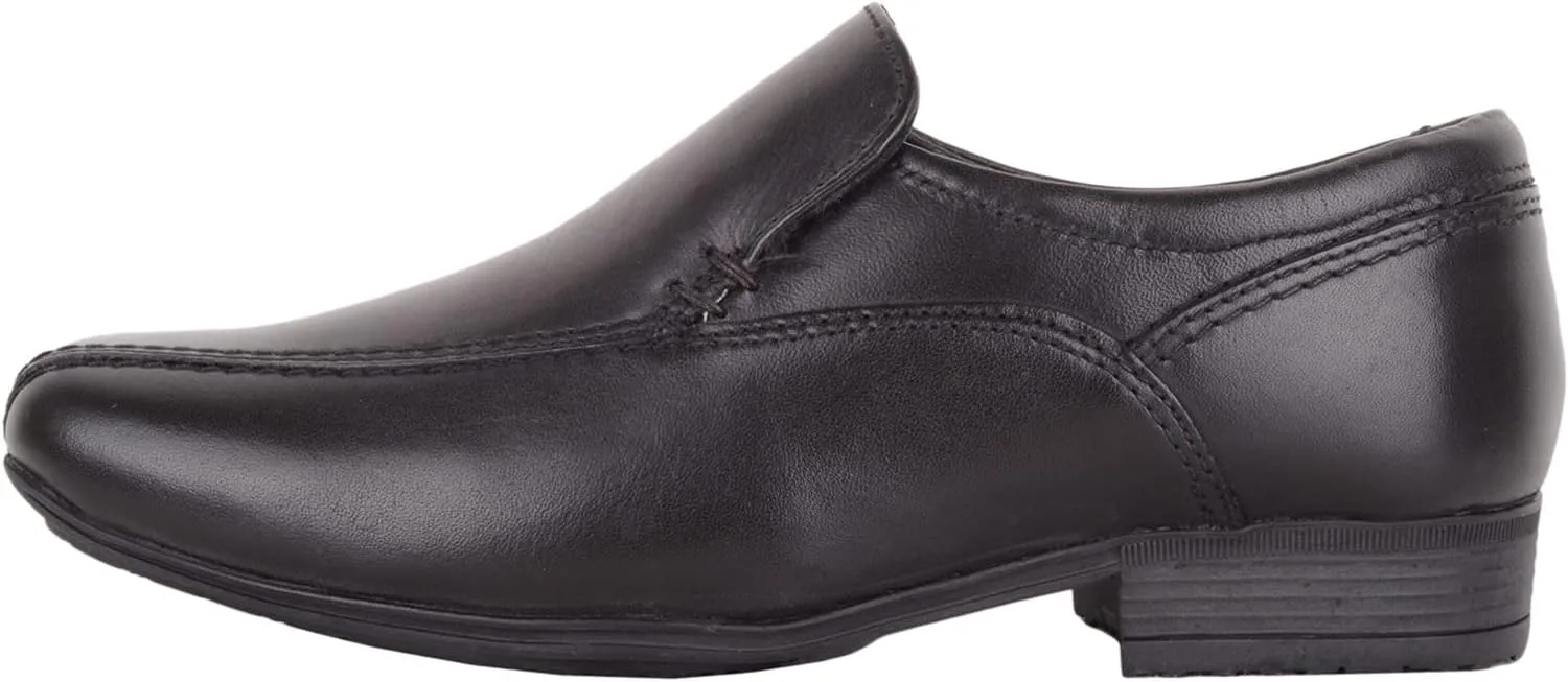 ABSOLUTE FOOTWEAR Childrens Kids Boys Easy Slip On Smooth Leather Smart Formal School Wedding Shoes