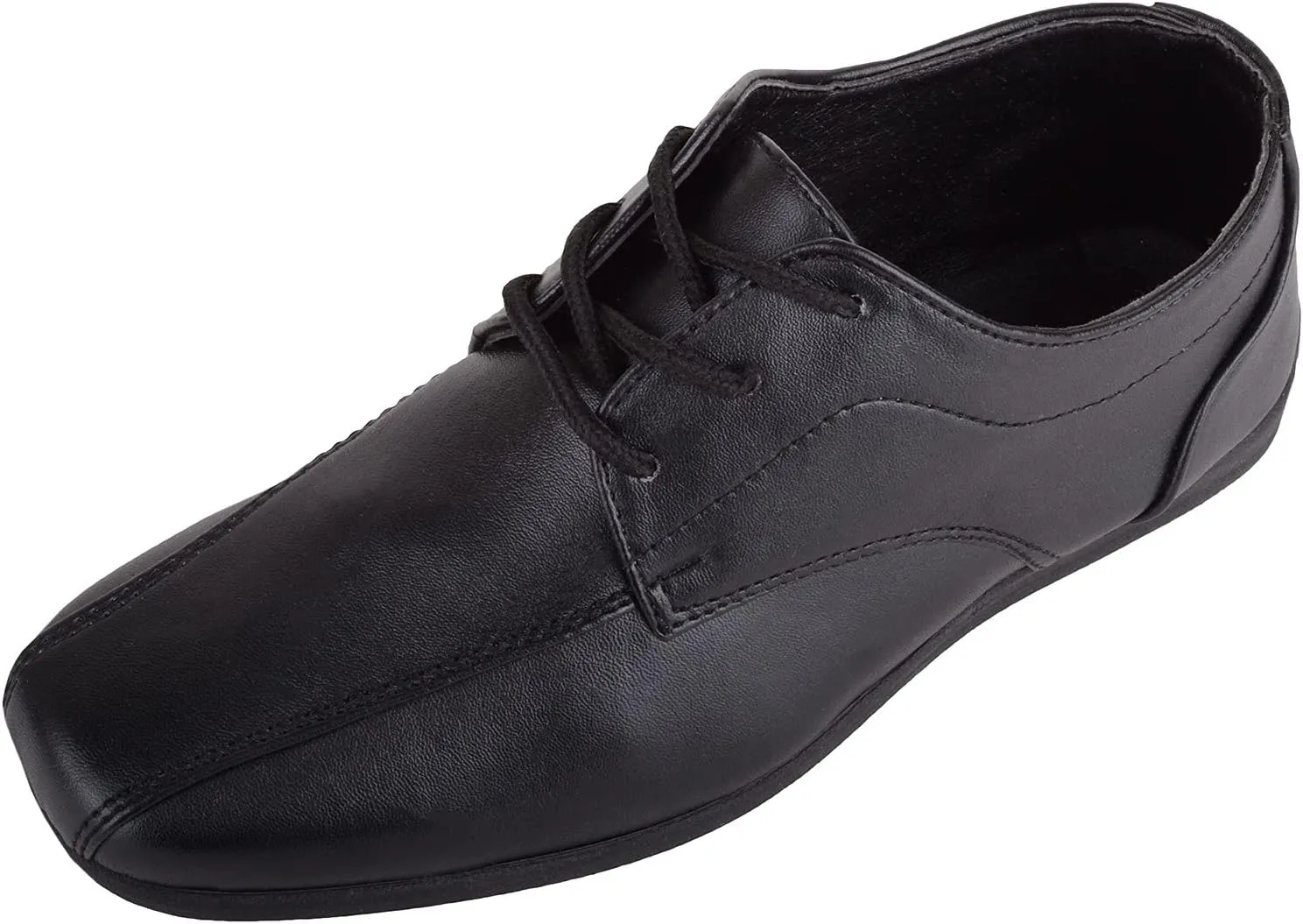 ABSOLUTE FOOTWEAR Childrens Kids Boys Slip On Lace Up Faux Leather Smart Formal School Wedding Shoes