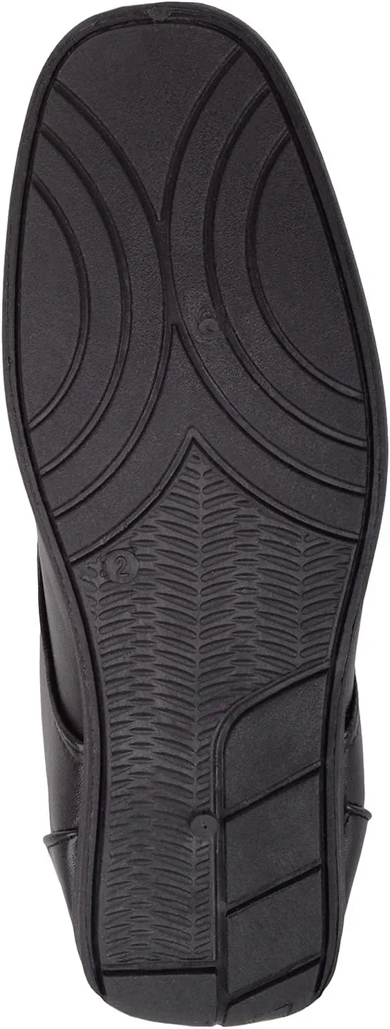 ABSOLUTE FOOTWEAR Childrens Kids Boys Slip On Lace Up Faux Leather Smart Formal School Wedding Shoes