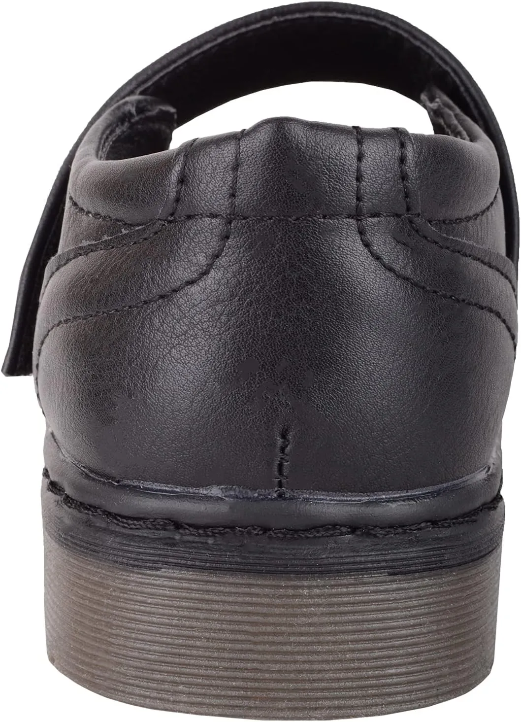 ABSOLUTE FOOTWEAR Childrens Kids Girls Slip On Faux Leather Smart Formal School Touch and Close Shoes