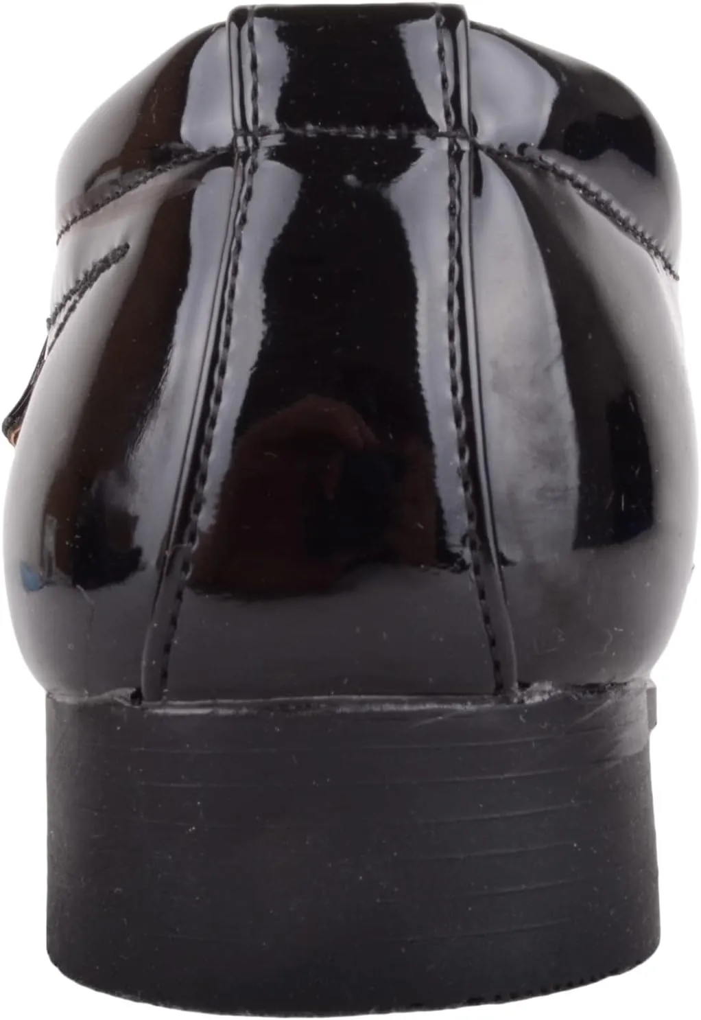 ABSOLUTE FOOTWEAR Childrens Kids Junior Boys Slip On Faux Patent Leather Formal Smart School Wedding Shoes