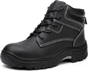 ANGRYRAM Steel Toe Boots for Men Comfortable Waterproof Construction Work Boots for Men Slip Resistant Lightweight Safety Shoes Botas de Trabajo Seguridad para Hombre