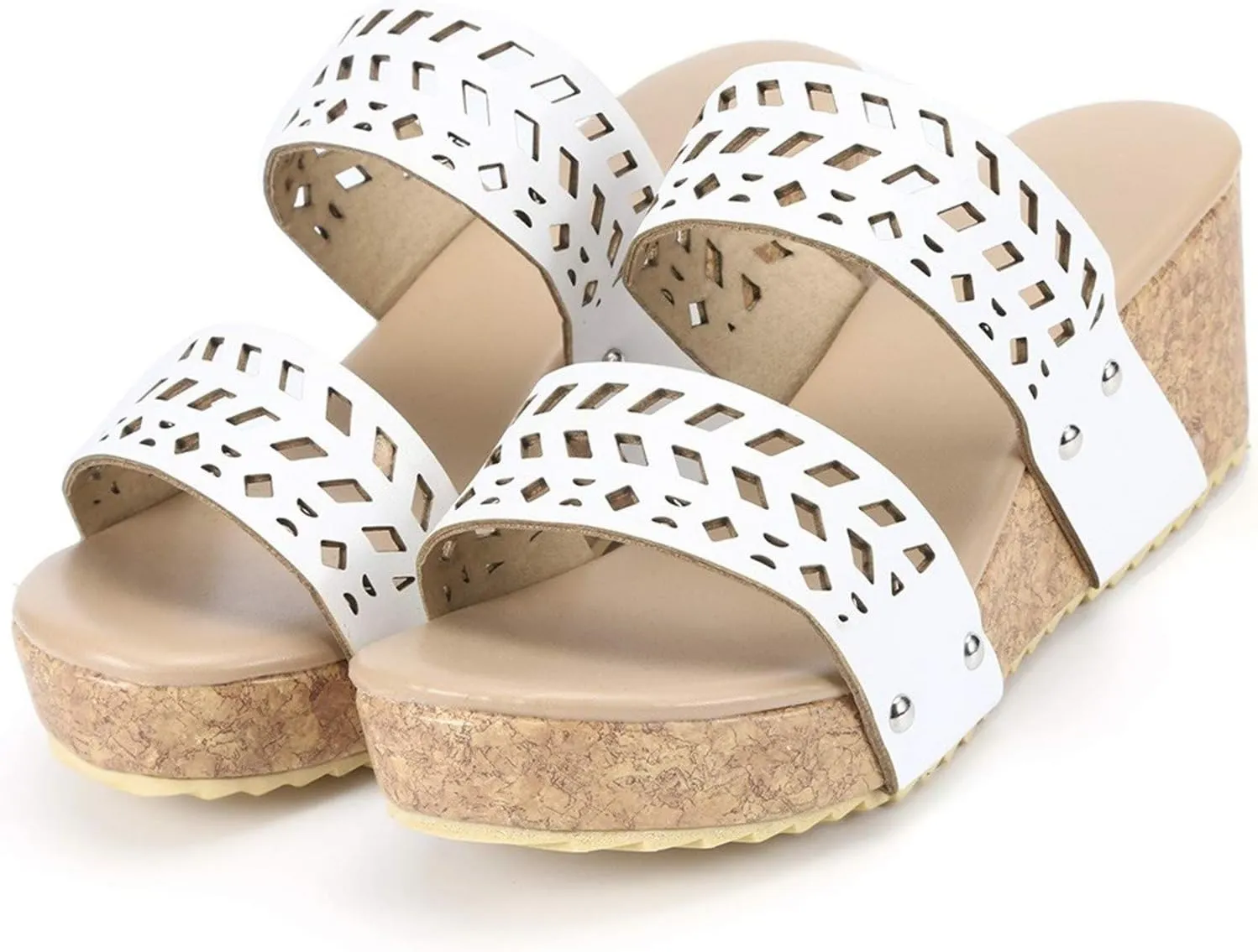 Aniywn Wedge Sandals for Women,Womens Wedge Platform Sandal Open Toe Casual Comfort Breathable Beach Sandals