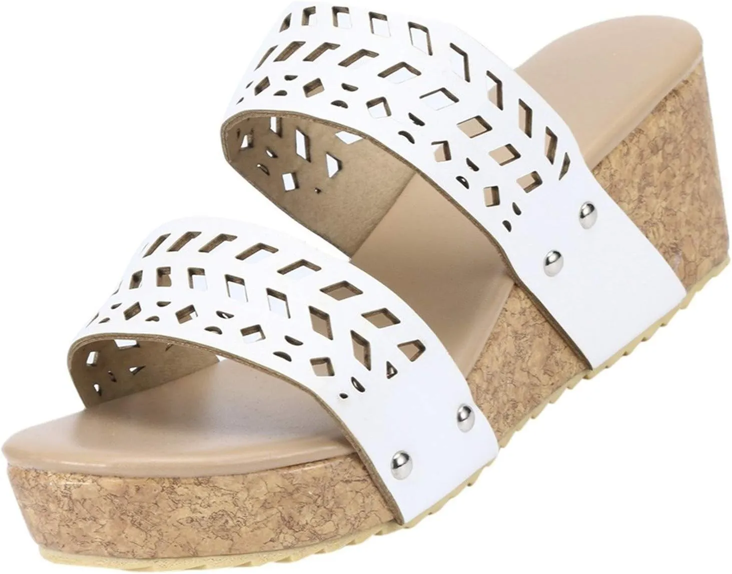 Aniywn Wedge Sandals for Women,Womens Wedge Platform Sandal Open Toe Casual Comfort Breathable Beach Sandals