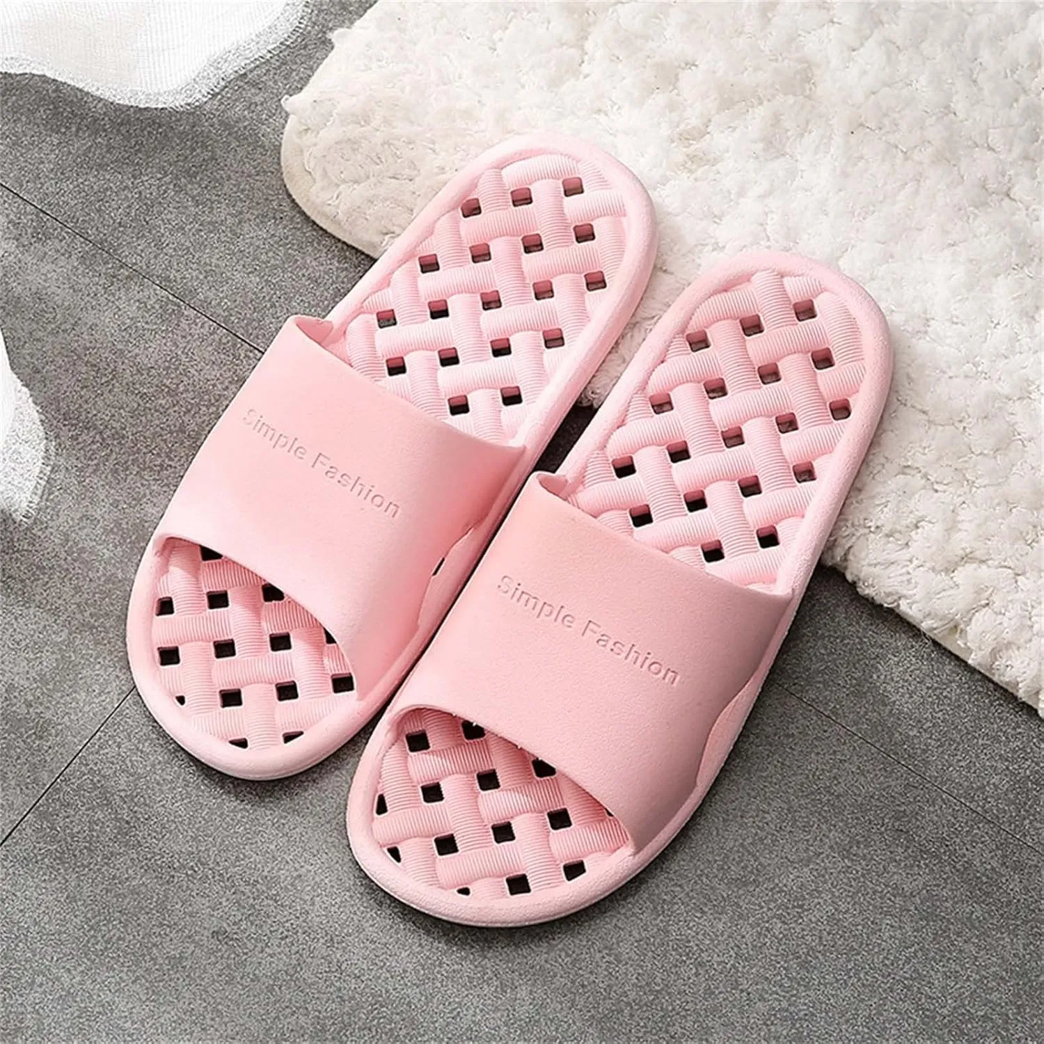 Bathroom Slippers Men Shower Shoes Women Cloud Slippers for Men Slides for Women Living Room Ultra Comfort Non Slip