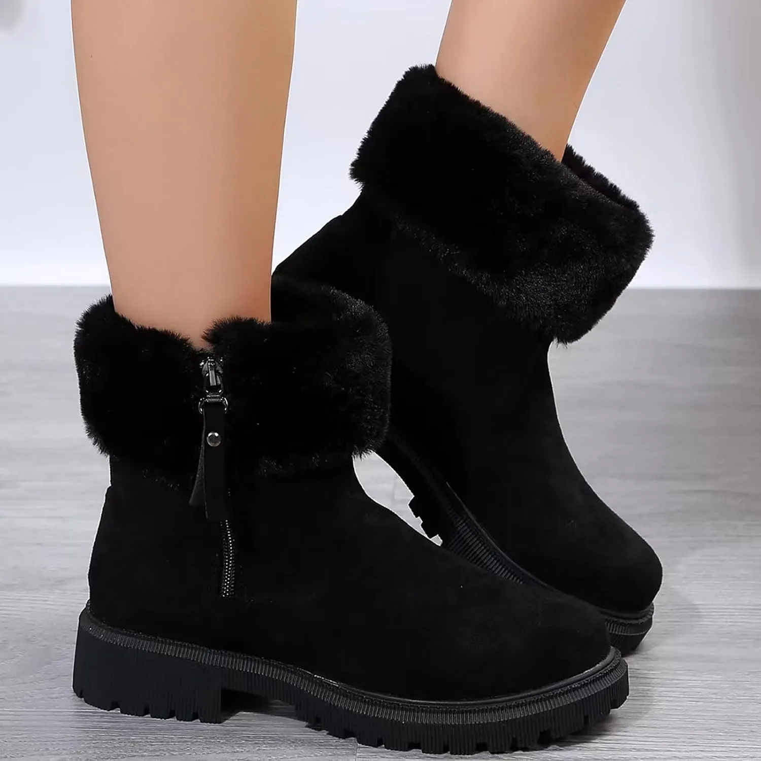 Boot Flat Warm Shoes Outdoor Ski Boots Thickening Flat Boots Women