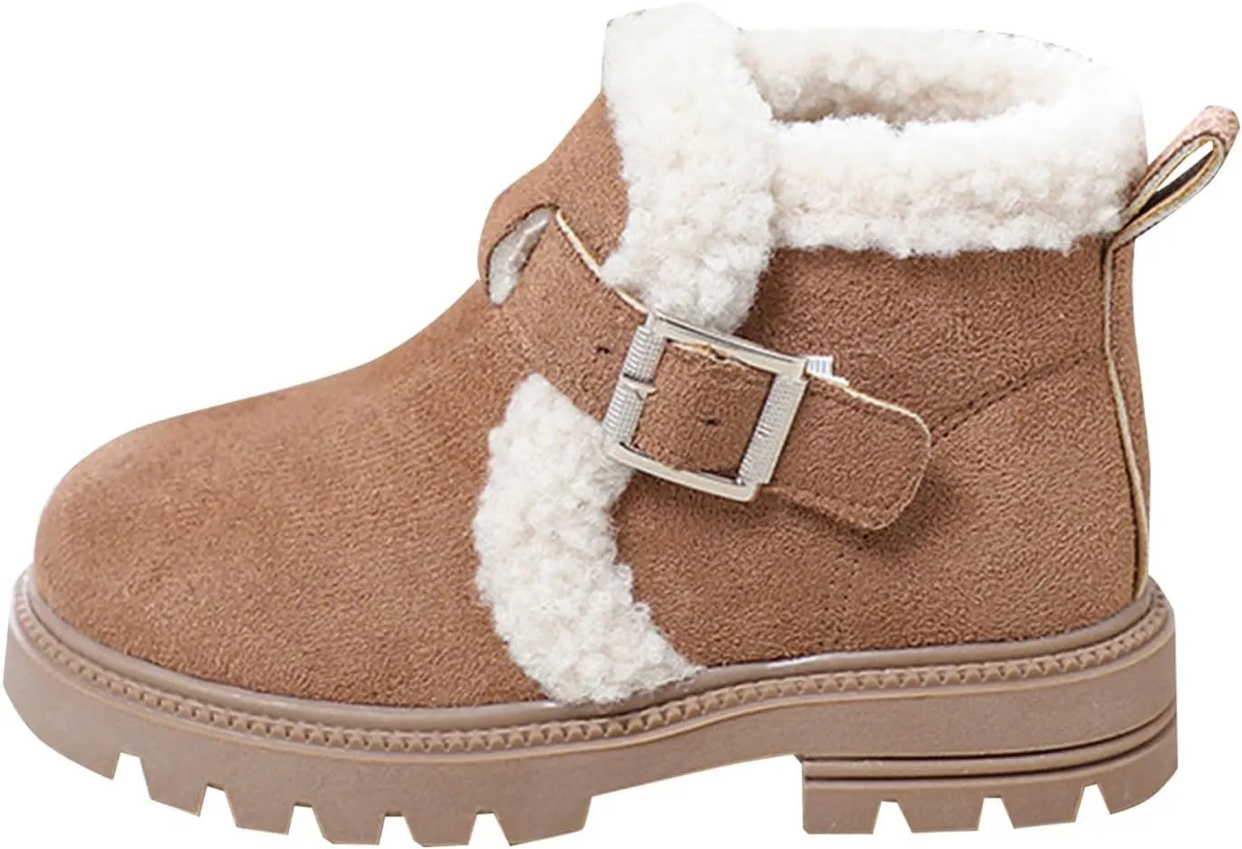 Boots for Girls Kid Snow Boots Boys Toddler Winter Outdoor Boots Waterproof with Faux Fur Lined Waterproof Outdoor Warm Shoes