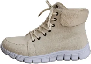Boots For Women 2024 Ankle Booties High-top Winter Snow Boots Slip on Warm Comfortable Casual Fur Lined Loafers Shoes