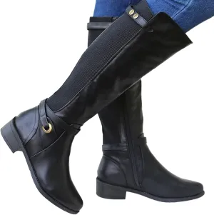 Boots for Women,Over The Knee Boots Combat Style Hiking Boots Motorcycle Boots Classic Lace Up Low Heel Shoes Retro Shoes