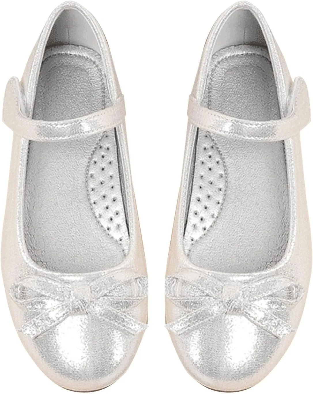 Bow Sandals for Girls Kids Barefoot Loafers Slide Shoes Summer Casual Toddler Leather Dress Dance Flat Slip On Shoes