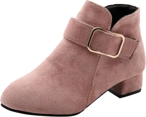 Boys Girls Boots Winter Boot Puffy Faux Fur Lined Boots Fashion Boots Non-Slip Zip Snow Boots for Indoor Outdoor