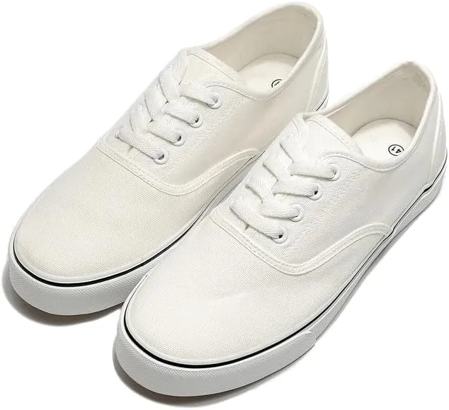 Canvas Shoes for Women Men Fashion Low Top Sneaker Casual Tennis Shoes Lace-Up Comfortable Classic Canvas Shoes