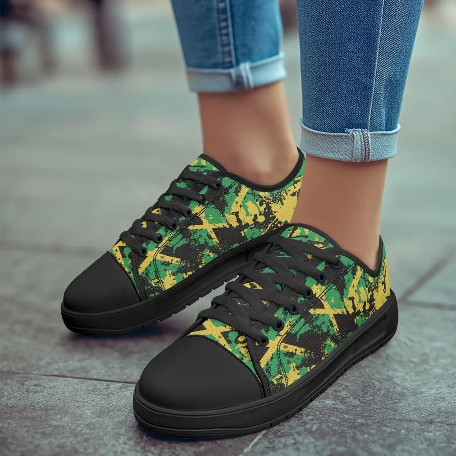 Canvas Shoes for Women Platform Sneakers Slip on Lace-up Walking Flats Outdoor Lightweight Tennis Shoe