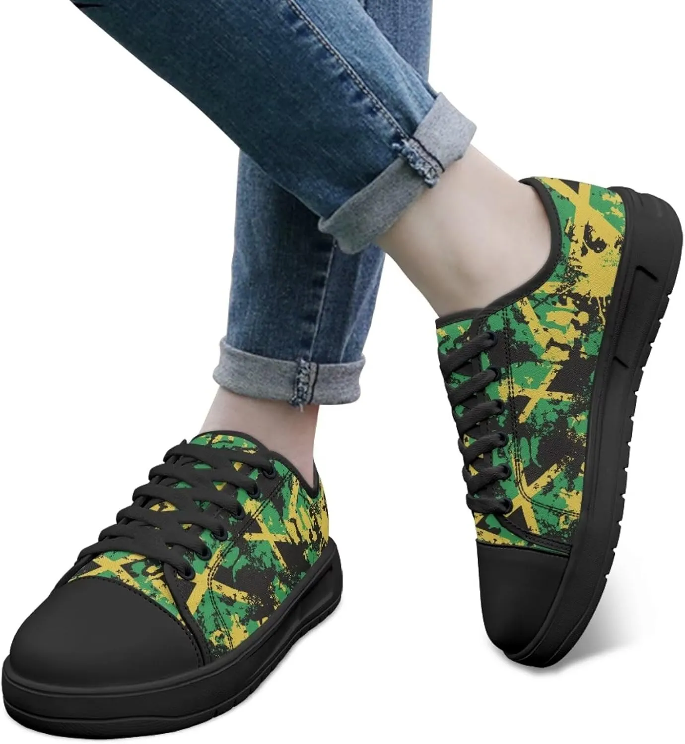 Canvas Shoes for Women Platform Sneakers Slip on Lace-up Walking Flats Outdoor Lightweight Tennis Shoe