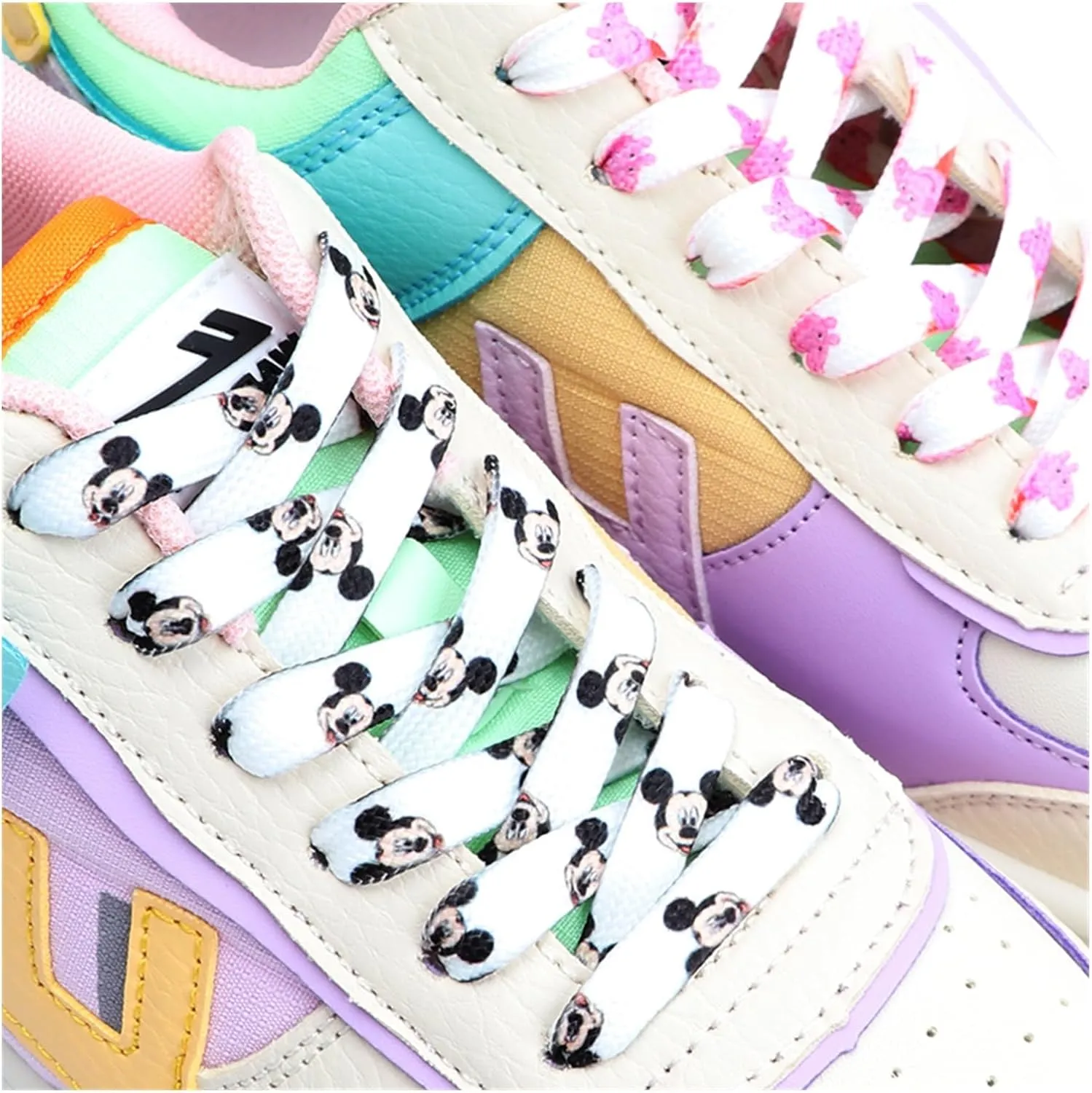 Cartoon Graffiti Printing Shoelaces Flat Shoe Laces Running Shoes Sneakers High Top Low Top Canvas Shoelace