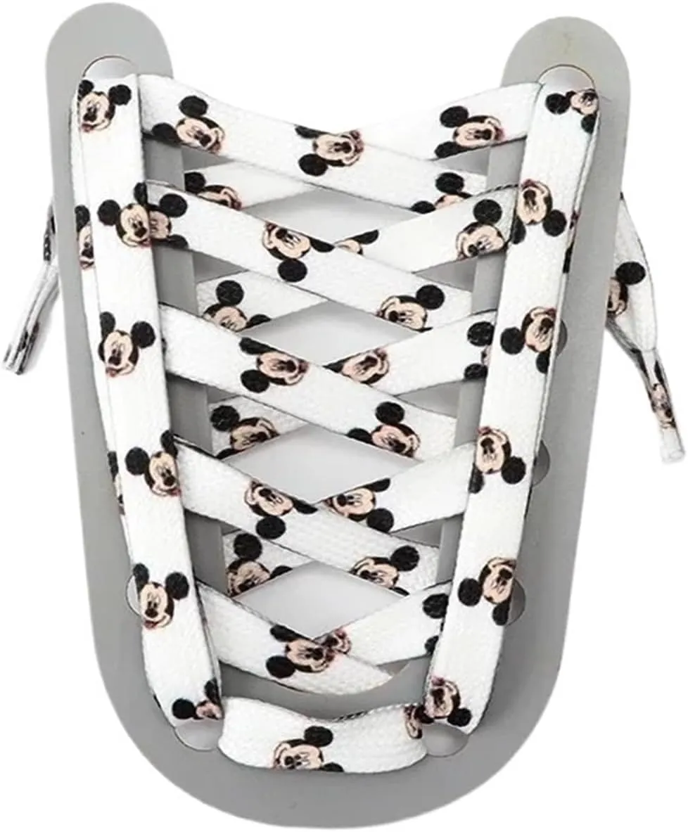 Cartoon Shoelaces Flat Printed Graffiti Shoelaces Sneakers Men And Women Casual Shoelaces Shoe Accessories
