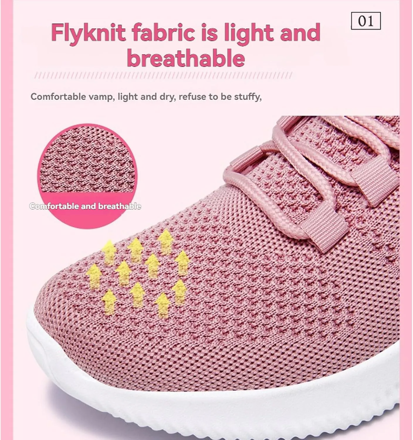 Casual Sneakers for Women Lightweight Breathable Non Slip Mesh Hollow Out Walking Shoes Work Shopping Travel Canvas Shoes Comfortable Sports Workout Gym Sneakers for Running