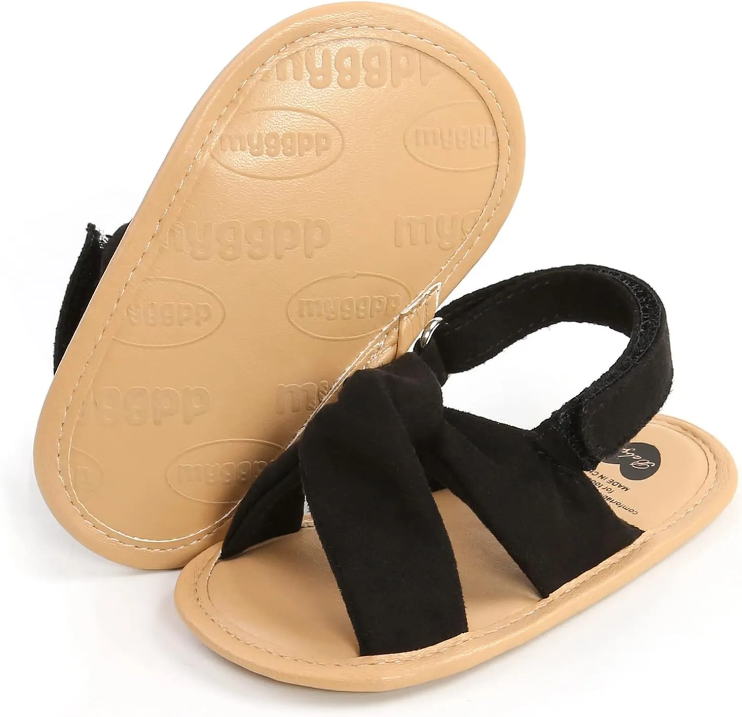 Childrens Flat Wide Sandals Open Toe Adjusted Buckle Strap Shoes Baby Boys Girls Kids Summer Cork Footbed Sandals