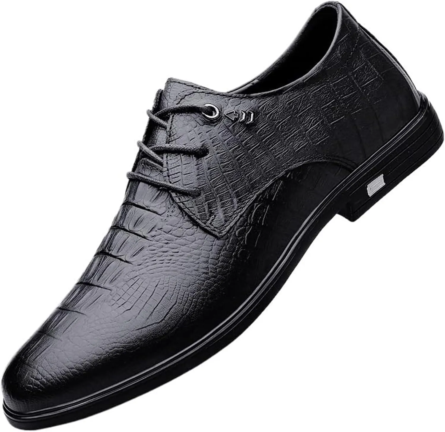Classic Business Pointed Toe Leather Shoes Men's Luxury Dress Shoes Elegant Wedding Prom Non-Slip Oxford Elegant Genuine Leather Formal Party