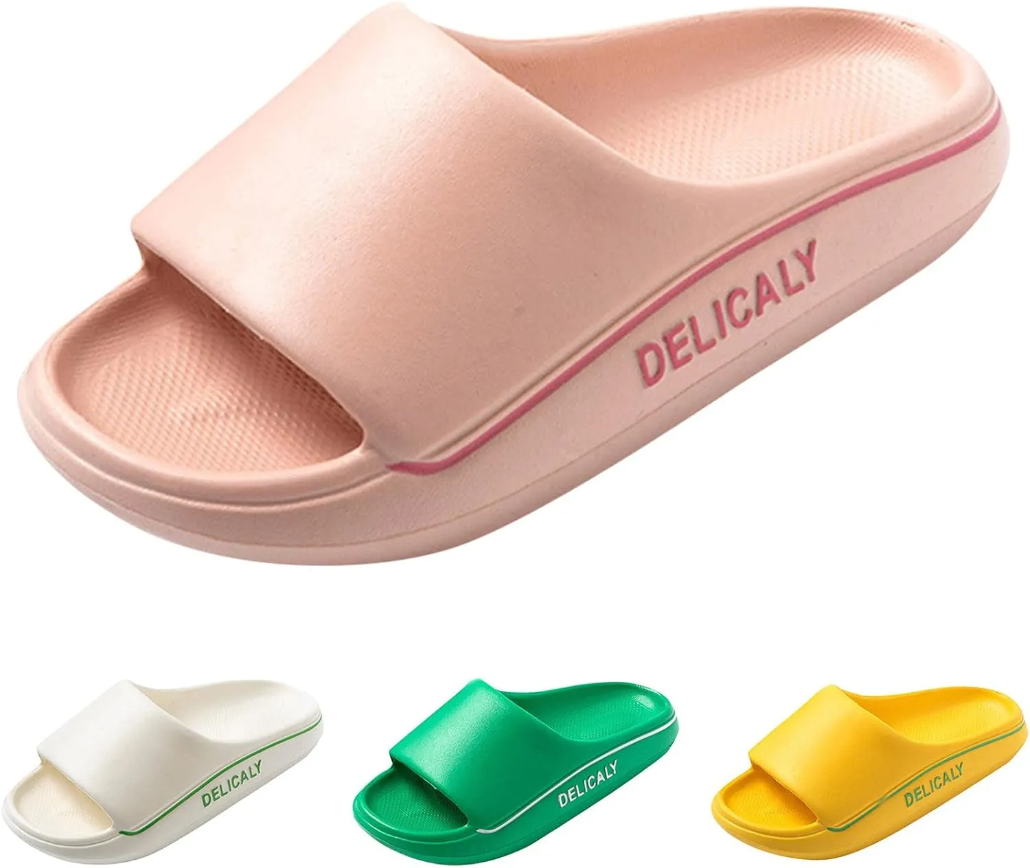 Cloud Slippers for Women Open Toe Shower Shoes Bathroom Sandals Beach Sandals Shower Shoes for Women