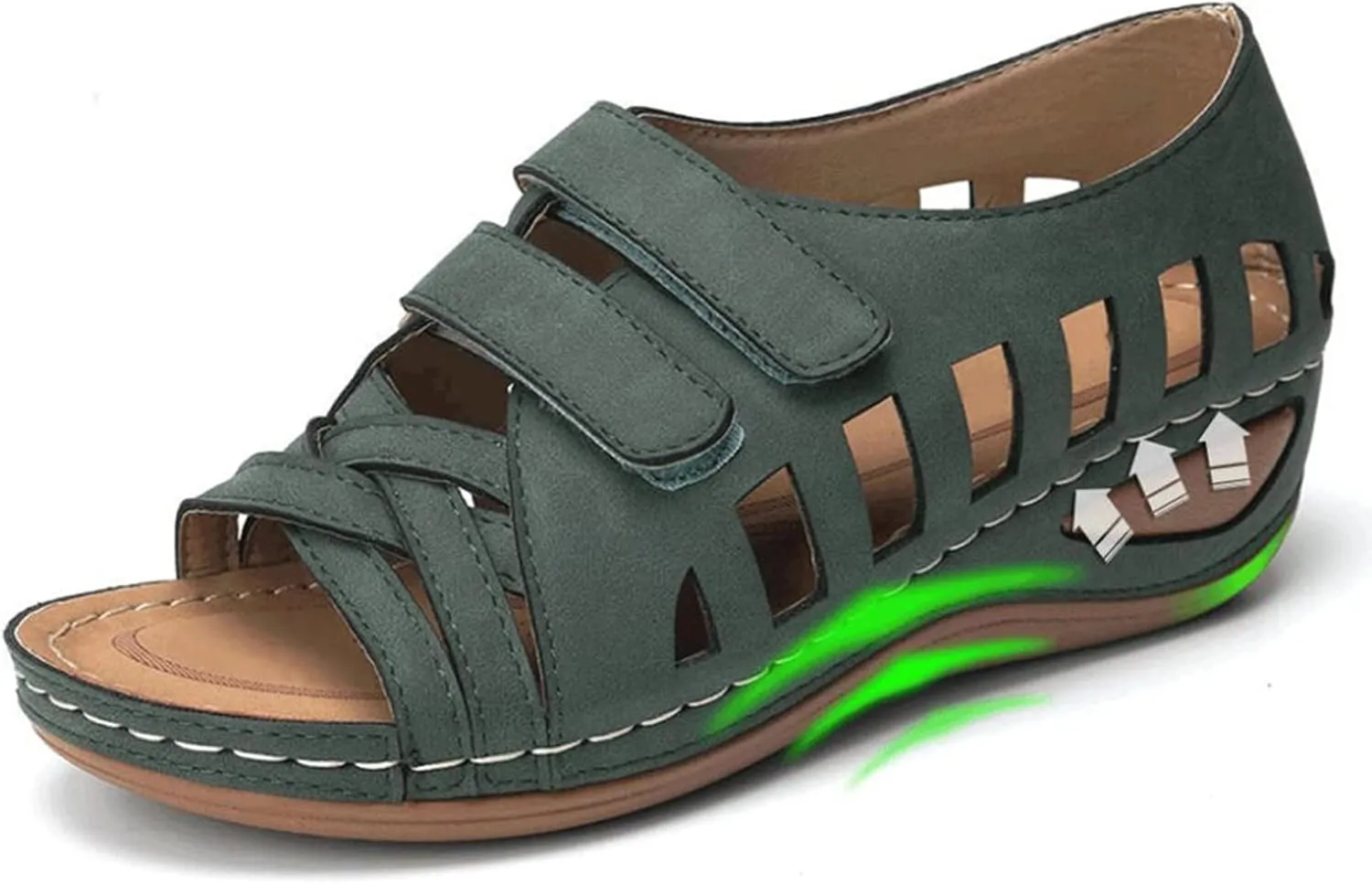 Comfort Sandals for Women Wide Width Strap Open Toe Gladiator Flats Sandals Casual Daily Walking Summer Shoes