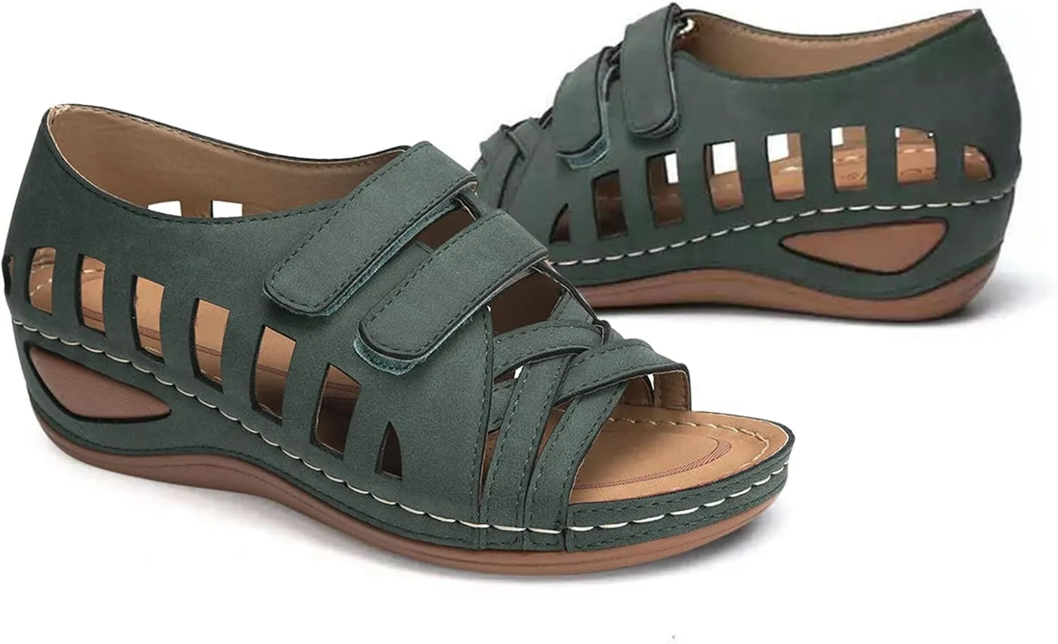 Comfort Sandals for Women Wide Width Strap Open Toe Gladiator Flats Sandals Casual Daily Walking Summer Shoes