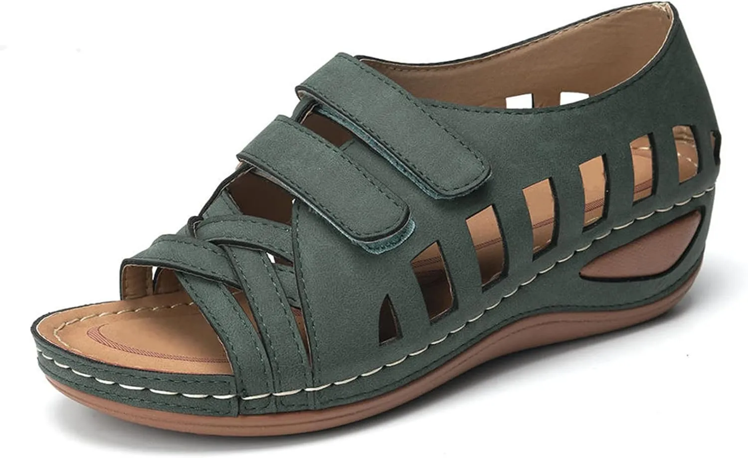 Comfort Sandals for Women Wide Width Strap Open Toe Gladiator Flats Sandals Casual Daily Walking Summer Shoes