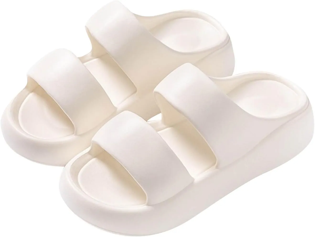 Comfortable Slip On Slide Sandals for Women Bathroom Slippers Casual Sandals Indoor Outdoor Ladies Leather Sandals