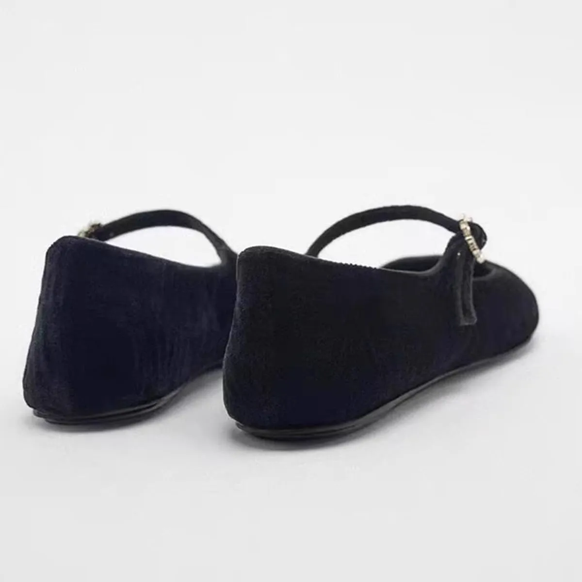 Elegant Ballet Flats for Women Buckle Strap Mary Jane Flats