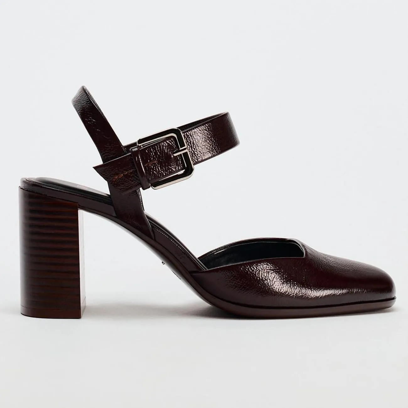 Elegant Womens Chunky Heel Bow Slingback Mary Janes
