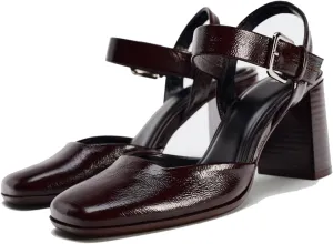 Elegant Womens Chunky Heel Bow Slingback Mary Janes