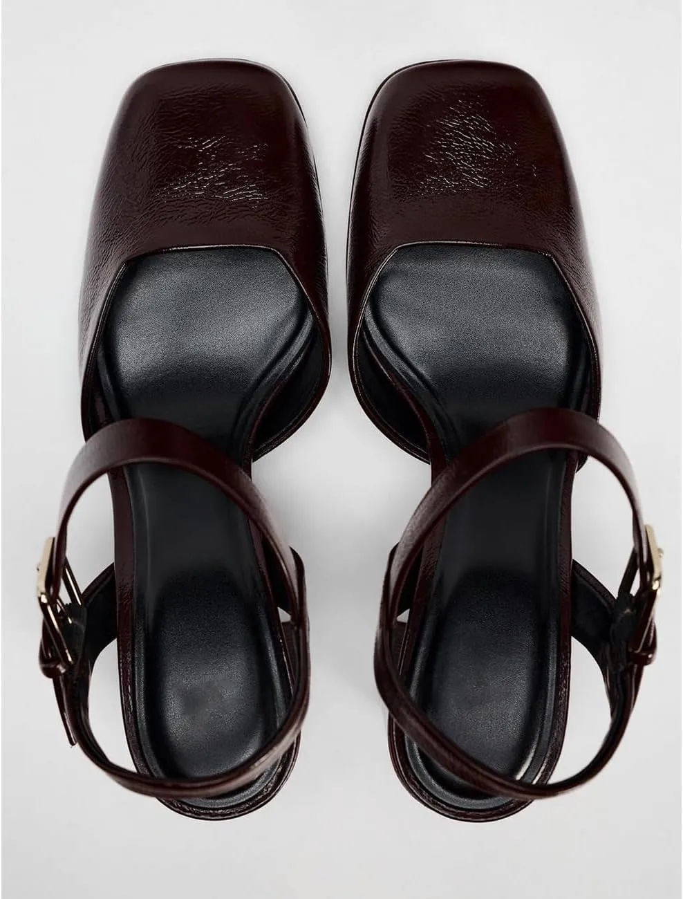 Elegant Womens Chunky Heel Bow Slingback Mary Janes