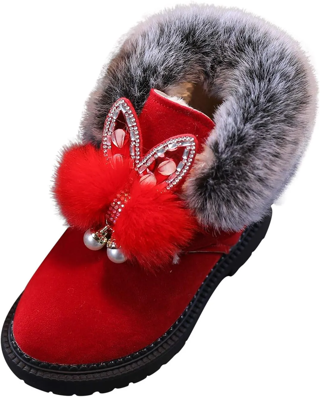 Girls Knee High Fashion Boots Side Zipper/Front Lace up Low Heels Boots Girls Boots Size 1 2 3 4 5 6