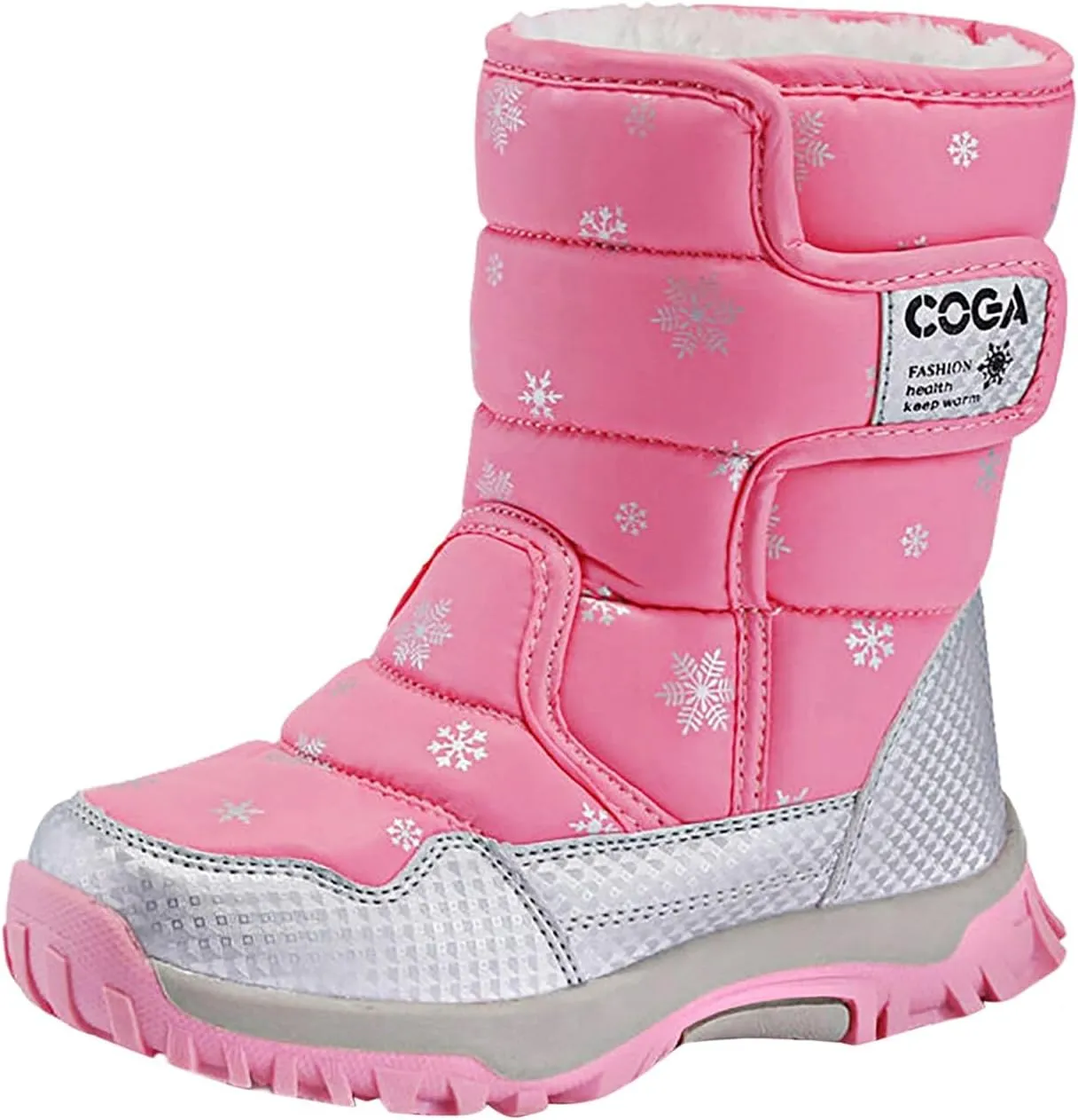Girls Winter Boots Toddler Warm Boots Winter Fully Fur Lined Warm Shoes Outdoor Slip Resistant Cold Weather Shoes