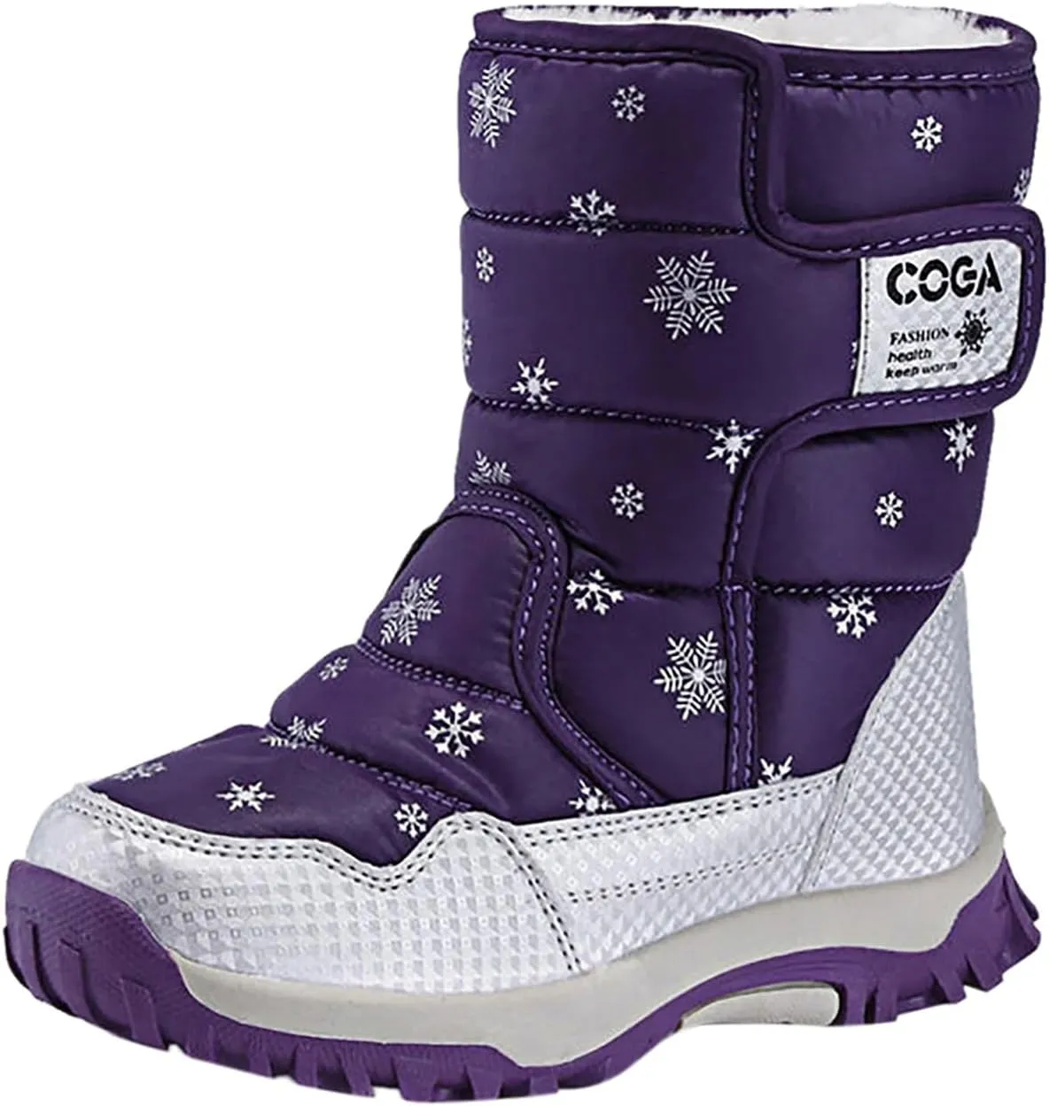 Girls Winter Boots Toddler Warm Boots Winter Fully Fur Lined Warm Shoes Outdoor Slip Resistant Cold Weather Shoes