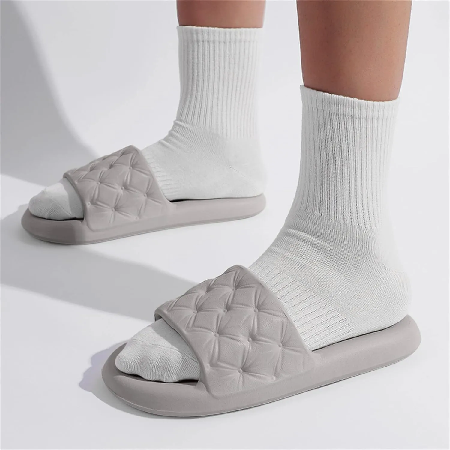 Indoor Slipper Mens Cloud Slides Womens Pillow Slippers Showers Sandals Dry Quickly Shower Slides Open Toe