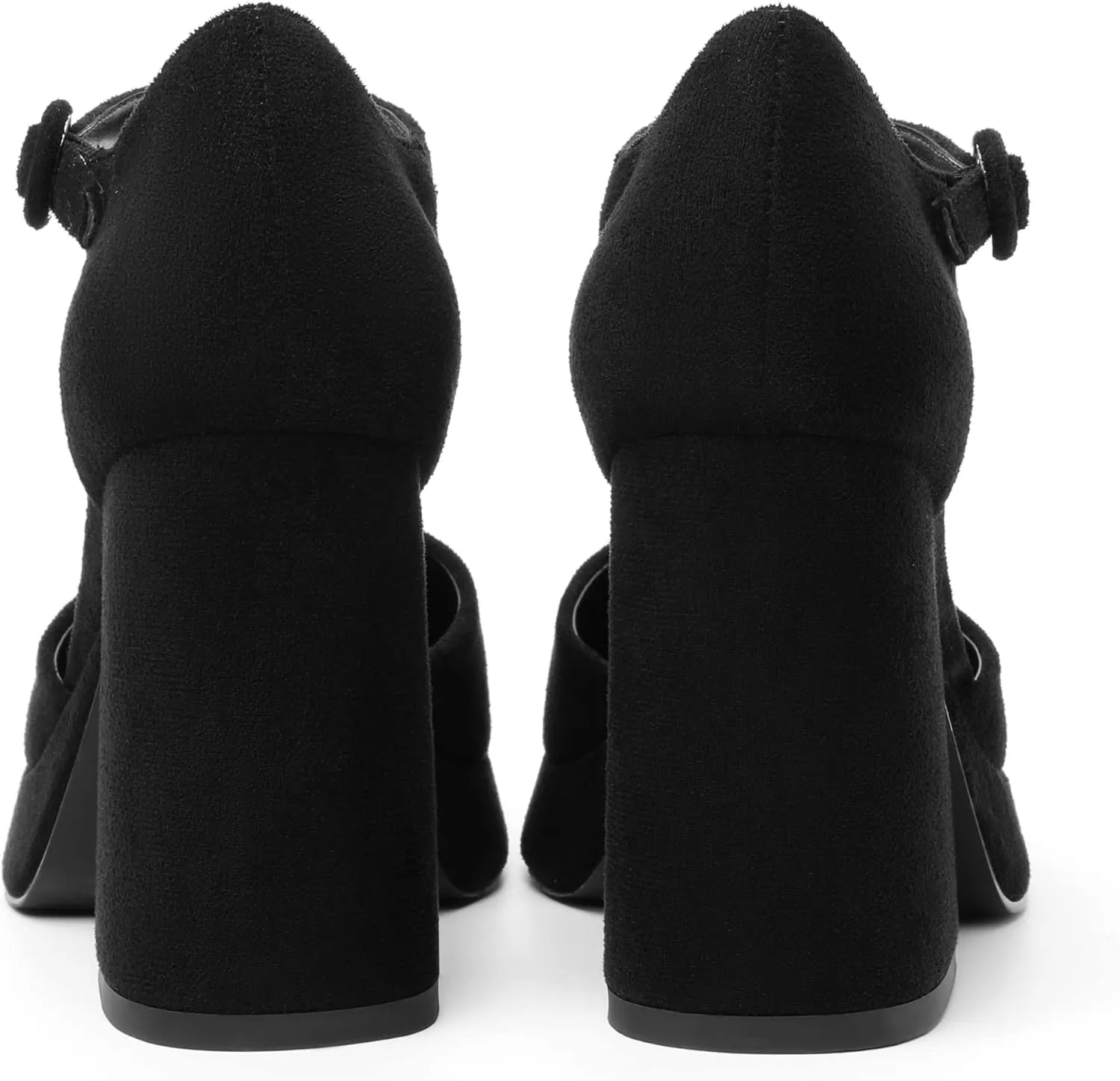Joseywade Platform Mary Janes Women Chunky Block Heel Pumps Closed Round Toe 4 Inch Ankle Strap High Heel Shoes