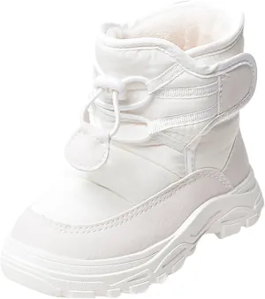 Kids Snow Boots Insulated Winter Snow Boots Faux Fur Lined Winter Warm Unisex Shoes (Toddler/Little Kid/Big Kid)