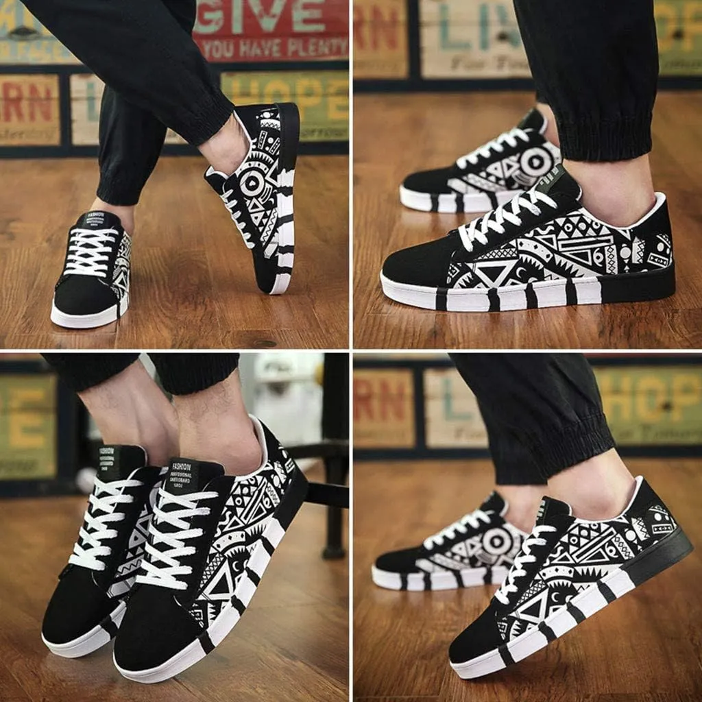 Lace-Up Colorfor Casual Fashion Canvas Shoes Sport Men's Shoes Sneaker for Men Walking Sneaker