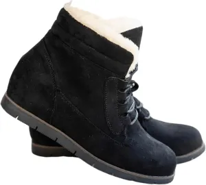 Ladmiple Snow Boots For Women Wide Faux Fur Lined Winter Warm Ankle Booties Slip On Outdoor Fashion Casual Walking Shoes