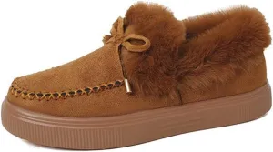 Ladmiple Winter Boots For Women 2023 Snow Warm Ankle Booties Slip On Outdoor Fur Lined Comfortable Fashion Walking Shoes