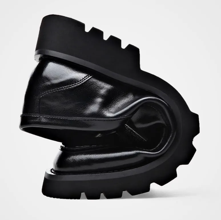 Leather Shoes Men's Classic Oxfords Modern Leather Mens Shoes Black Fashion Casual Dress Sneakers