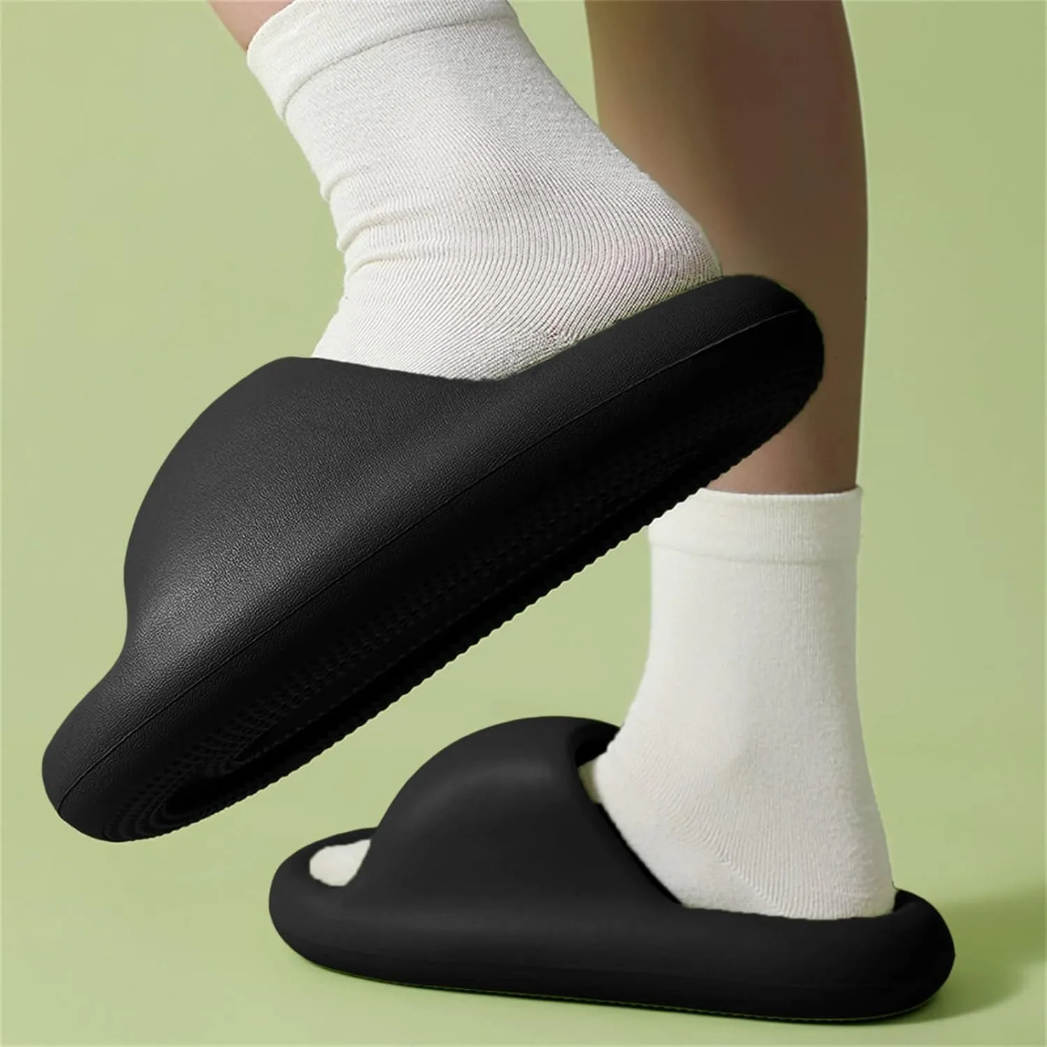 Lightweight Memory Foam Slides for Women Indoor Slides Bathroom Sandals Pillow Slippers Cloud Slippers for Women
