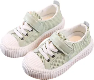 Little Girls Boys Lightweight Sports Shoes Mesh Breathable Flat Household Casual Slip On Canvas Shoes for Kids