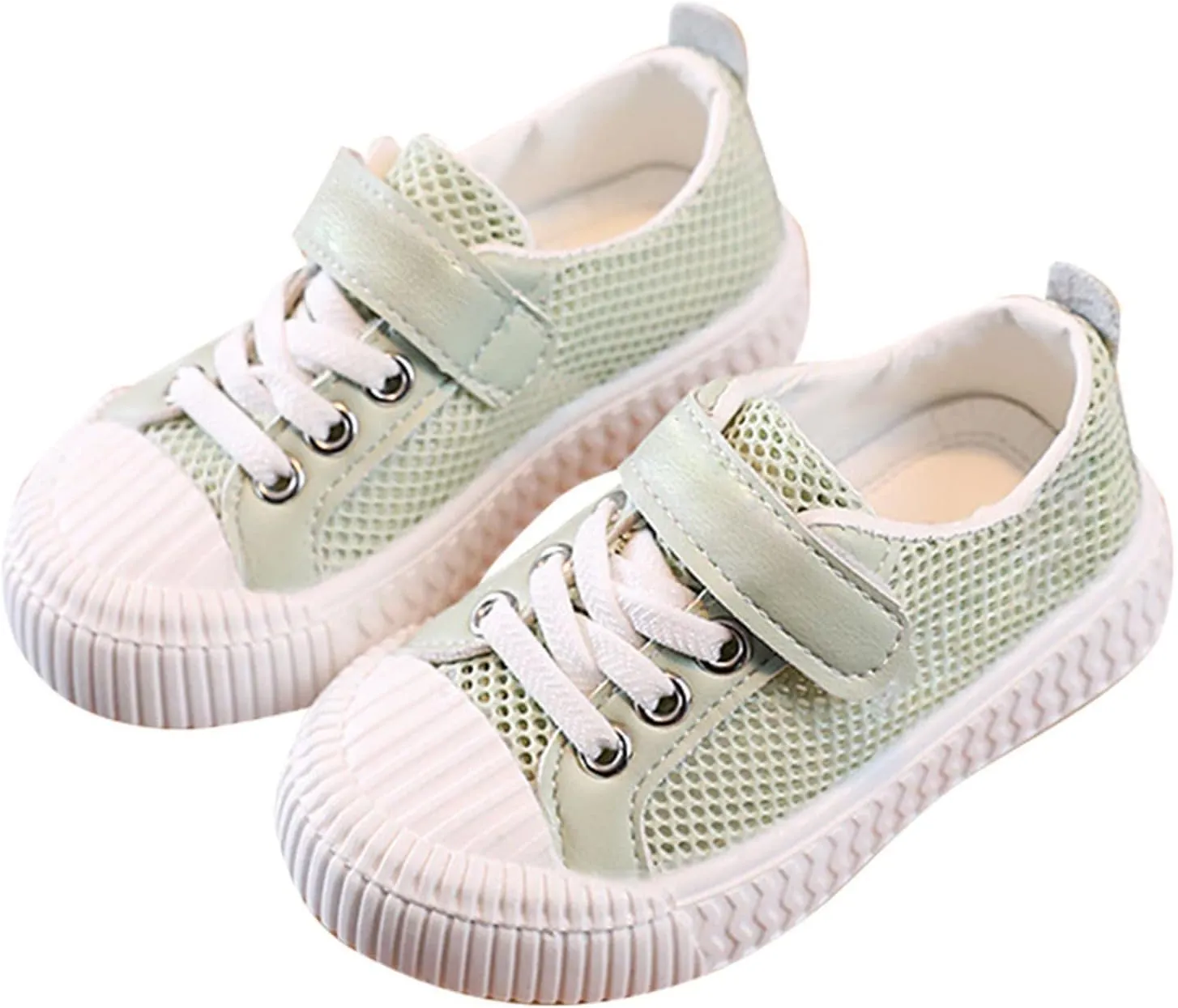 Little Girls Boys Lightweight Sports Shoes Mesh Breathable Flat Household Casual Slip On Canvas Shoes for Kids