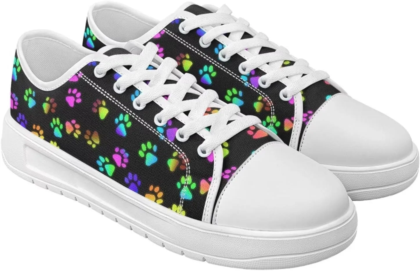 Low Tops Canvas Shoes for Women Girl Classic Lace Up Fashion Sneaker Street Casual Canvas Shoes No Laces 5.5-13.5