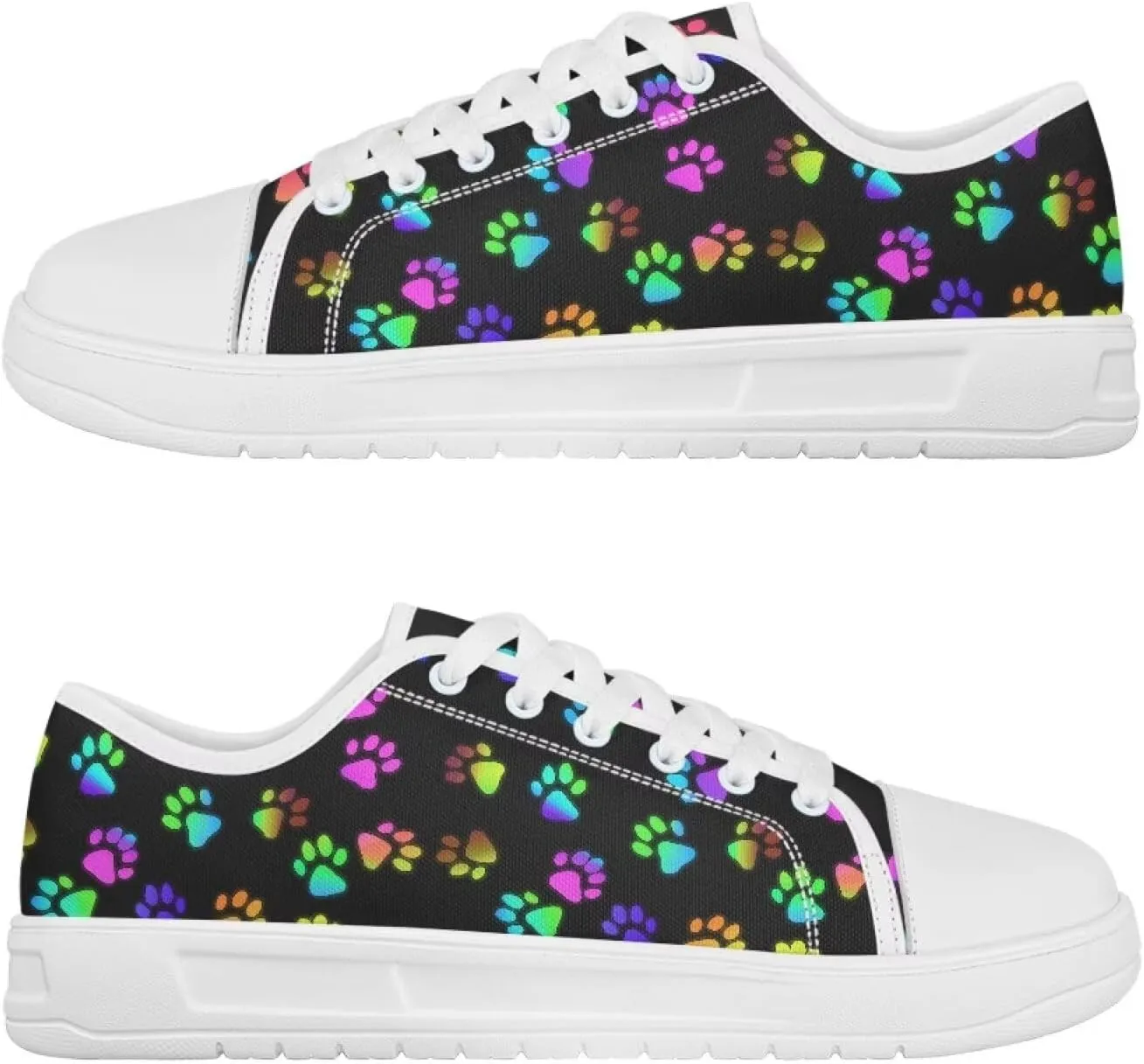 Low Tops Canvas Shoes for Women Girl Classic Lace Up Fashion Sneaker Street Casual Canvas Shoes No Laces 5.5-13.5