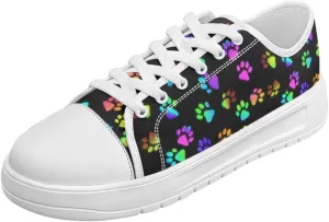 Low Tops Canvas Shoes for Women Girl Classic Lace Up Fashion Sneaker Street Casual Canvas Shoes No Laces 5.5-13.5